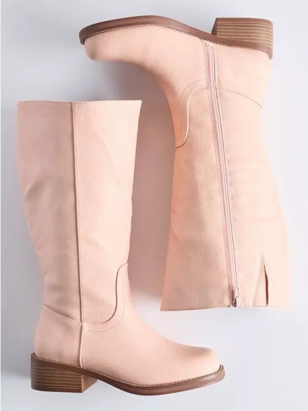 Torrid Knee High Block Heel Boot (WW) size 11 blush new